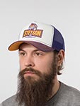 Бейсболка STETSON арт. 7741109 TRUCKER CAP HOTDOG (бордовый / белый)